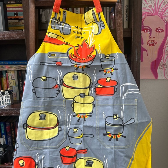 Blue Q Yellow and Gray Kitchen Linens Apron - Picture 1 of 3